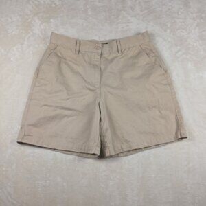 Lauren Ralph Lauren Khaki Shorts Women’s Size 8 100% Cotton Beige